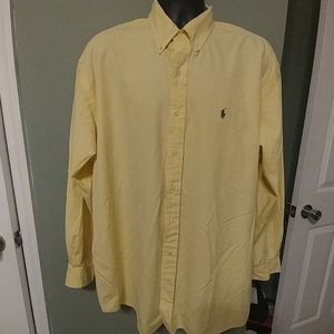 Ralph Lauren Yellow Casual Button Down Shirt